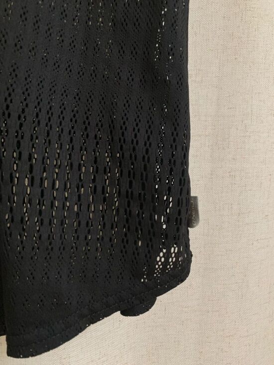 O’Neill Swim Cover Up Black Open-Knit V-Neck Tunic Top XL - Picture 5 of 5